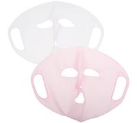 CIMAXIC Support de Masque Facial Réutilisable en Silicone Souple 3d, Lot de 2, Masque Hydratant pour Visage en Tissu, Outil de Soin pour Absorption Améliorée et Maintien