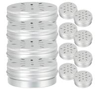 CIMAXIC Support D'entraînement au Nez du Chien 12 Boîtes en Aluminium 60ml Couvercles Ventilés Outil de Dressage Olfactif pour Chiens de Travail, Adapté la Détection de Drogues,