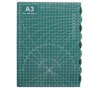 CIMAXIC Tapis de découpe auto-cicatrisant épais 42 x 30 cm, tapis de découpe rotatif pour le quilting et le patchwork, protection de table double face épaisse et pliable avec graduation précise,