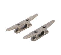CIMAXIC Taquet de Bateau Léger en Alliage de Zinc Base Ouverte et Grosse Surface d'attache, Lot de 2 Pièces, pour Quai et Garage Nautique