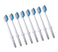 CIMAXIC Têtes de Brosse de Rechange Blanches en ABS pour Nettoyage des Zones Interdentaires Lot de 8 Compatibles Hydropulseur Buccal