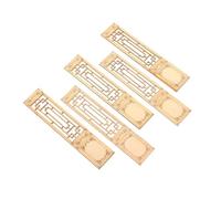 CIMAXIC Tranches de Porte-fenêtre en Bois Synthétique Marron pour Bricolage, à Peindre et Décorer, Accessoires Miniatures pour Activités Créatives Garçon et Filles et Écoles