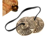 Cimbales manuelles tibétaines, rituel chinois traditionnel | Instruments de percussion de concert pour tambours, claquettes, adultes, famille, amis, porte, Halloween, Thanksgiving