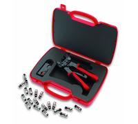 Cimco 106154 Pince à sertir pour connecteurs coaxiaux résistants aux intempéries, pour connecteur coaxial BNC, F, RCA RG6, RG59