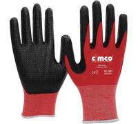 Cimco 141229 Grip Flex schwarz/rot Tricot Gants de travail Taille: 8, M EN 388 1 paire(s)