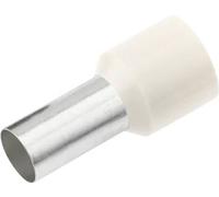 Cimco 187107 Embout simple d'extrémité de câble 0.5 mm² partiellement isolé blanc 100 pc(s)
