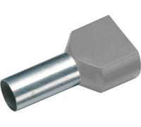 Cimco 187703 Embout double d'extrémité de câble 0.75 mm² partiellement isolé gris 100 pc(s)