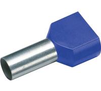 Cimco 187714 Embout double d'extrémité de câble 16 mm² partiellement isolé bleu 100 pc(s)