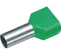 Cimco 187727 Embout double d'extrémité de câble 6 mm² partiellement isolé vert 100 pc(s)
