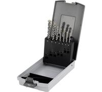 Cimco 201380 carbure de tungstène Jeu de forets pour marteau-perforateur 7 pièces 4 mm, 5 mm, 6 mm, 6 mm, 8 mm, 10 mm, 12 mm tige