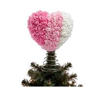 Cime d'Arbre de la Saint-Valentin, Ornement Au Design De Rose, Cimes d'Arbre de Fête en Forme de Cœur, pour Décorations de Mariage, Anniversaire, Fête, Mur, Maison, Porte d'Entrée et Décoration de Fêt