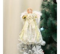Cime d'Arbre De Noël Ange - Topper Sapin Avec Ailes pour Décoration De Noël