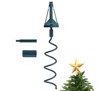 Cime d'arbre de Noël, Arbre de Noël Topper Universel Plastique Vert Topper Arbre Tree Topper avec Fixation Réglable pour Les Ornements de la Cime des Arbres, pour la Plupart des Types de Base
