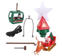 Cime d'arbre De Noël Éclairée - Décoration D'intérieur Rotative Alimentée par USB | Décorations De Électriques en Forme D'élan du Père pour Intérieur Et Extérieur, Chambre À Coucher, Boutique, École,