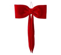 Cime de Sapin De Noël - Décoration Festive en Velours Style Ferme | Noeud Géant Cime d'arbre De Noël, pour Festif Intérieur Et Extérieur pour Fête Mariage Anniversaire Shower Salle