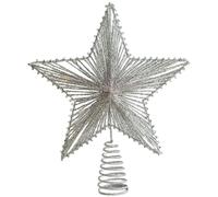 Cime De Sapin De Noël,Ornements À Paillettes - Étoile De Sommet d'arbre - pour Décoration Vintage de Table de Ferme Maison Extérieur Intérieur Représentation de la