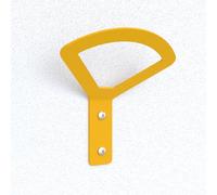 Cime - Patère murale - Coloris jaune - Idéale pour ranger vos Vestes Echarpes Accessoires - Facile à installer - Solide - Optimise les espaces de rangement