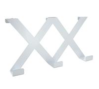 Cime - Porte manteau mural a suspendre - Sans vis - Coloris Blanc - Patere murale - Facile a installer