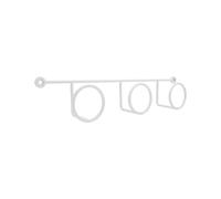 CIME - Porte manteau mural - Coloris blanc - ideal pour rangement echarpes manteaux - Crochet mural - Patere murale Solide - Facile a installer
