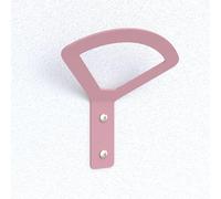Cime - Porte manteau mural - Forme courbée - Coloris rose - Facile à installer - Idéal pour ranger vos vêtements, accessoires et echarpes - Patere murale