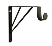 CIME - Support de fixaton murale - Coloris noir - Veritable accessoire de décoration qui apportera de l'allure à votre pièce - Disponible en 3 couleurs - Robuste - Facile à installer - Equerre murale