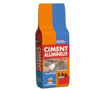 Ciment Alumineux 5kg - Haute Résistance, Prise Rapide - Travaux Techniques, Réparations Structurales, Scellement et Maçonnerie Intérieur/Extérieur