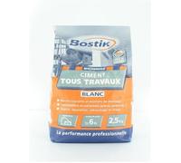 Bostik – Ciment tous travaux blanc – Sac 2,5 kg