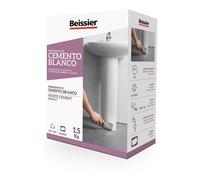Ciment Blanc Additionné - Beissier - 5448b11 - 1,5 Kg - Réparation Céramique - Fixation Carrelage