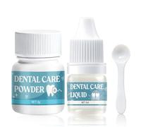 Ciment Dentaire, Colle Dentaire Extra Forte, Colle pour Dentier, 5g+5ml