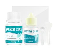 Ciment Dentaire Definitif, Pansement Dentaire,Colle Dentaire Extra Forte, Réparation Des Dents Cassées Ou Manquantes, Obturation Des Caries et Des Défauts Dentaires, 5 Pièces