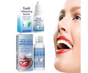 Ciment Dentaire,Pansement Dentaire,Ciment Dentaires Provisoire,Colle Dentaires,Pansement Dentairer Trou pour Carie,Remplissage Dentairer,30ml Ciments Dentaire,30ml Sérum de Blanchiment des Dents