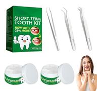 Ciment Dentaire Provisoire 60g Pansement Kit de Réparation Dentaire Temporaire Perles de Réparation de ProthèSes Dentaires pour les Problèmes de Crevasse, de Fracture et de Perte de Dents