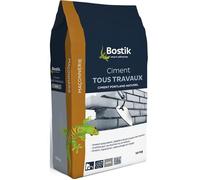 Ciment gris tous travaux - BOSTIK - 10kg - Mur - Intérieur - Matières: Ciment