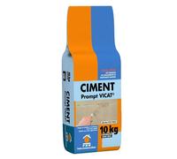 Ciment Prompt Naturel Vicat 10kg - Prise Ultra-Rapide, Haute Résistance Initiale - Idéal pour Réparations Express, Maçonnerie,