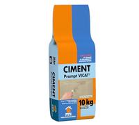 Ciment Prompt Naturel Vicat 10kg - Prise Ultra-Rapide, Haute Résistance Initiale - Idéal pour Réparations Express, Maçonnerie, Travaux de Construction et Rénovation - Séchage en Quelques Minutes