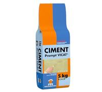 Ciment Prompt Naturel Vicat 5kg - Prise Ultra-Rapide, Haute Résistance Initiale - Idéal pour Réparations Express, Maçonnerie, Travaux de Construction et Rénovation - Séchage en Quelques Minutes