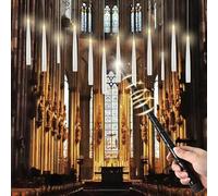 cimetech Lot de 12 bougies LED avec baguette magique et télécommande à piles flottantes Bougies Flottantes pour Noël, mariage, Halloween, fête d'anniversaire