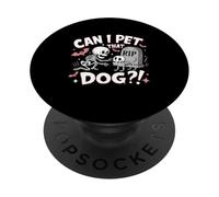Cimetière d'halloween pour Amoureux des Chiens Can I Pet That Dog PopSockets PopGrip Adhésif