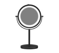 Cimi Gillian Jones Miroir de Table avec lumière LED Forte Noir Mat