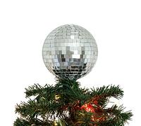 Cimier de Sapin de Noël en Forme de Boule Disco de 15,2 cm - Havenstone Home - Décorations de Noël, décoration de Noël, décoration de Noël