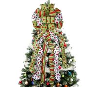 Cimier de Sapin de Noël en Polyester pour décoration de Noël, décoration de Maison, Thanksgiving, intérieur/extérieur, 114,3 x 33 cm