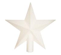 Cimier de sapin - FEERIC LIGHTS & CHRISTMAS - Colorama de Noël - Plastique - H22cm - Blanc