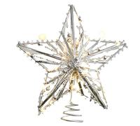 Cimier de sapin pailleté de 25 x 20 cm, décoration d'intérieur adaptée pour arbre de taille ordinaire