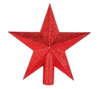 Cimier Étoile Déco - FEERIC LIGHTS & CHRISTMAS - Colorama de Noël - Plastique recyclé - H22cm - Rouge
