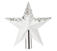 Cimier - FEERIC LIGHTS & CHRISTMAS - Colorama - Plastique recyclé - H22cm - Argent