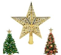 Cimier Sapin De Noěl Etoile, Glitter Tree Top Décoration Étoile, Etoile Sapin De Noel, Étoile De Sapin De Noël Dorée à Paillettes, pour Les Décorations De Sapin De Noël pour Les Fêtes De Famille