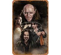 Cimily Plaque métallique vintage avec illustration What We Do in the Shadows - 20,3 x 30,5 cm