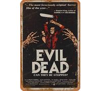 Cimily The Evil Dead Horror Movie Poster II Signes en étain Affiche en métal rétro Garage Maison Jardin Mur fête d'anniversaire Bar café Cuisine Vintage décoration Murale Art 8 × 12 Pouces