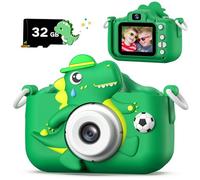 Cimizi Appareil Photo Enfant, 2.0 Pouces Appareils Photos Numériques Cadeau Jouet pour Enfants 3 à 12 Ans, Cadeau Garçons & Filles de Noël d'anniversaire, Enregistreur Vidéo HD 1080p avec 32GB Carte
