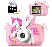 Cimizi Appareil Photo Enfant, 2.0 Pouces Appareils Photos Numériques Cadeau Jouet pour Enfants 3 à 12 Ans, Cadeau Garçons & Filles de Noël d'anniversaire, Enregistreur Vidéo HD 1080p avec 32GB Carte